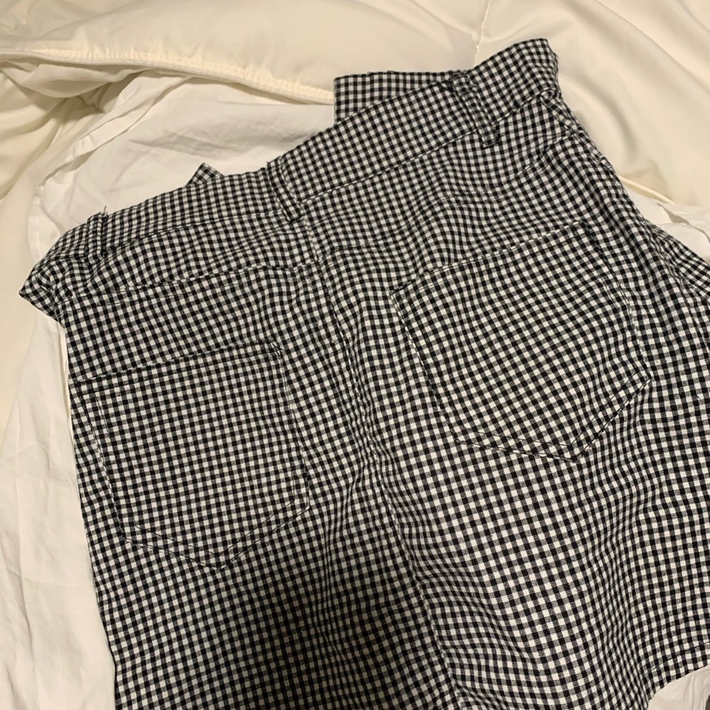plaid mini skirt
